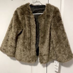 NWT! Zara Faux Fur Jacket.